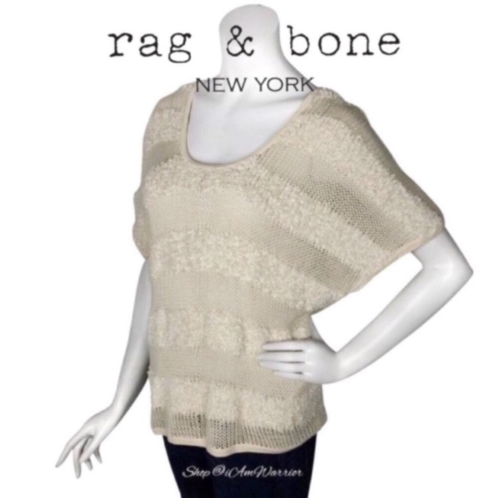 Rag & Bone textured stripe slouchy cotton-blend s… - image 3